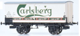 Dekas DK-872146 - H0 - Gedeckter Güterwagen Carlsberg, DSB, Ep. III - Wagen 2